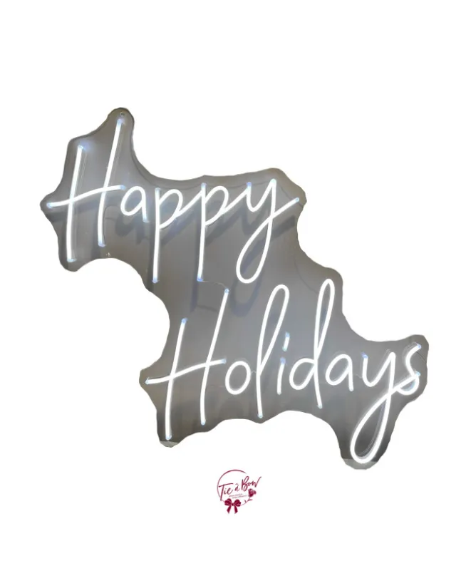 Happy Holidays Neon Sign