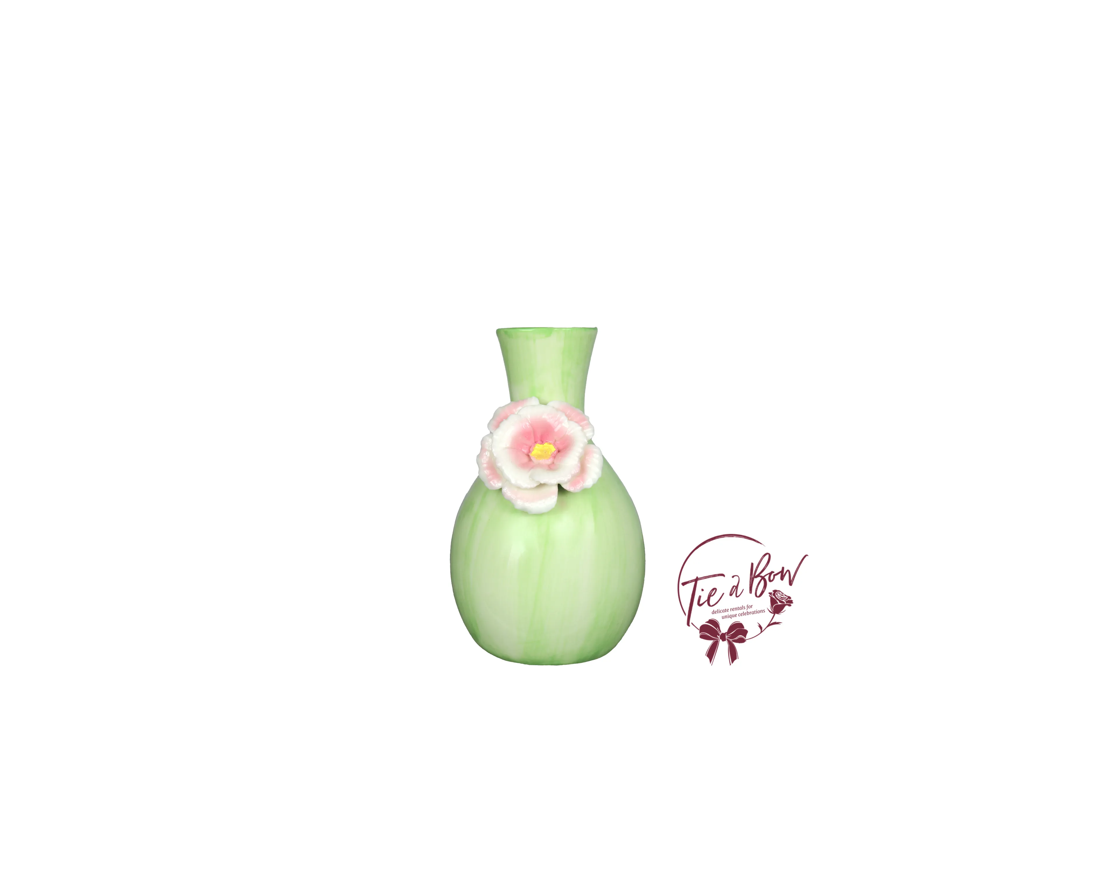 Light Green Curvy With Flower