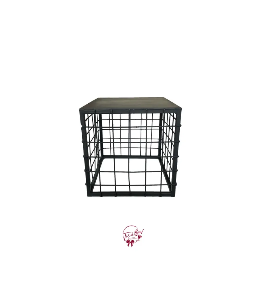 Black Metal Mesh Riser