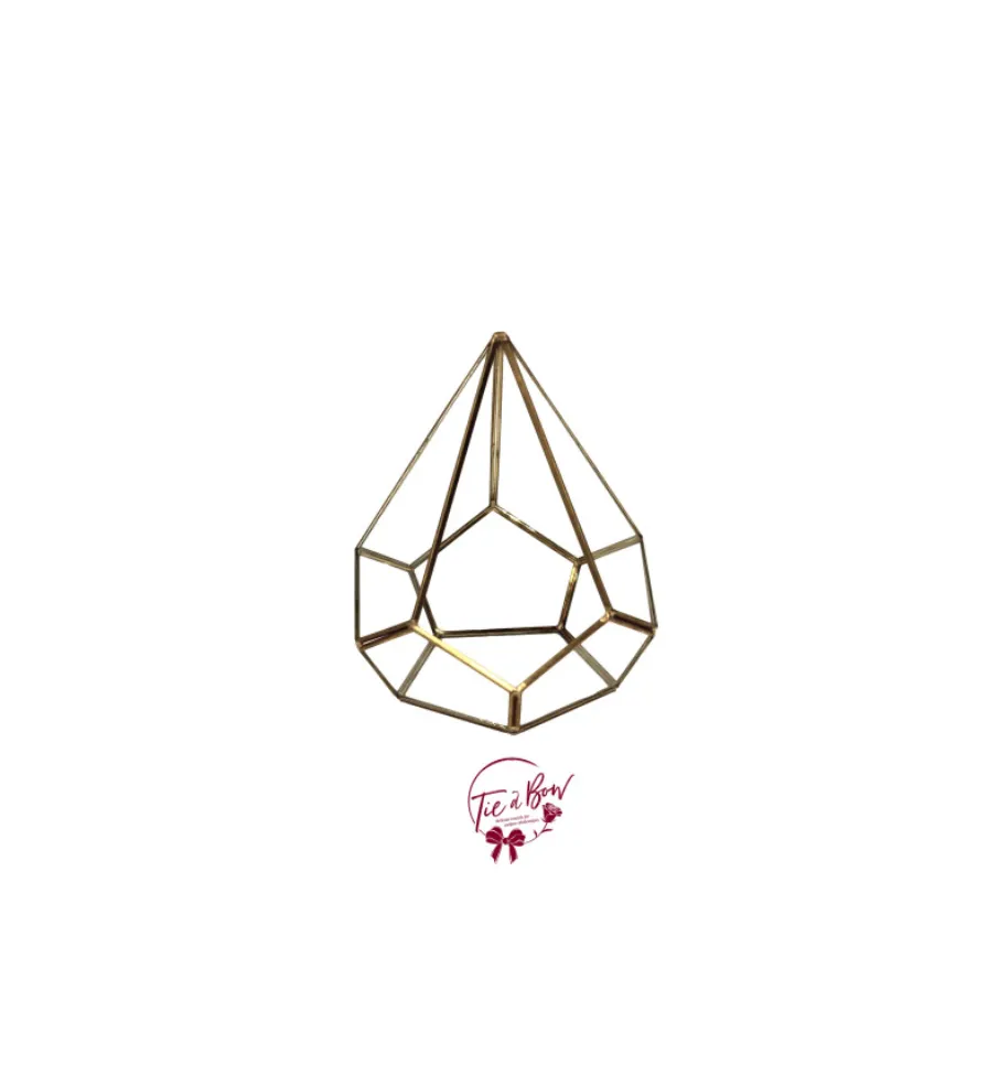 Diamond Shaped Gold Terrarium