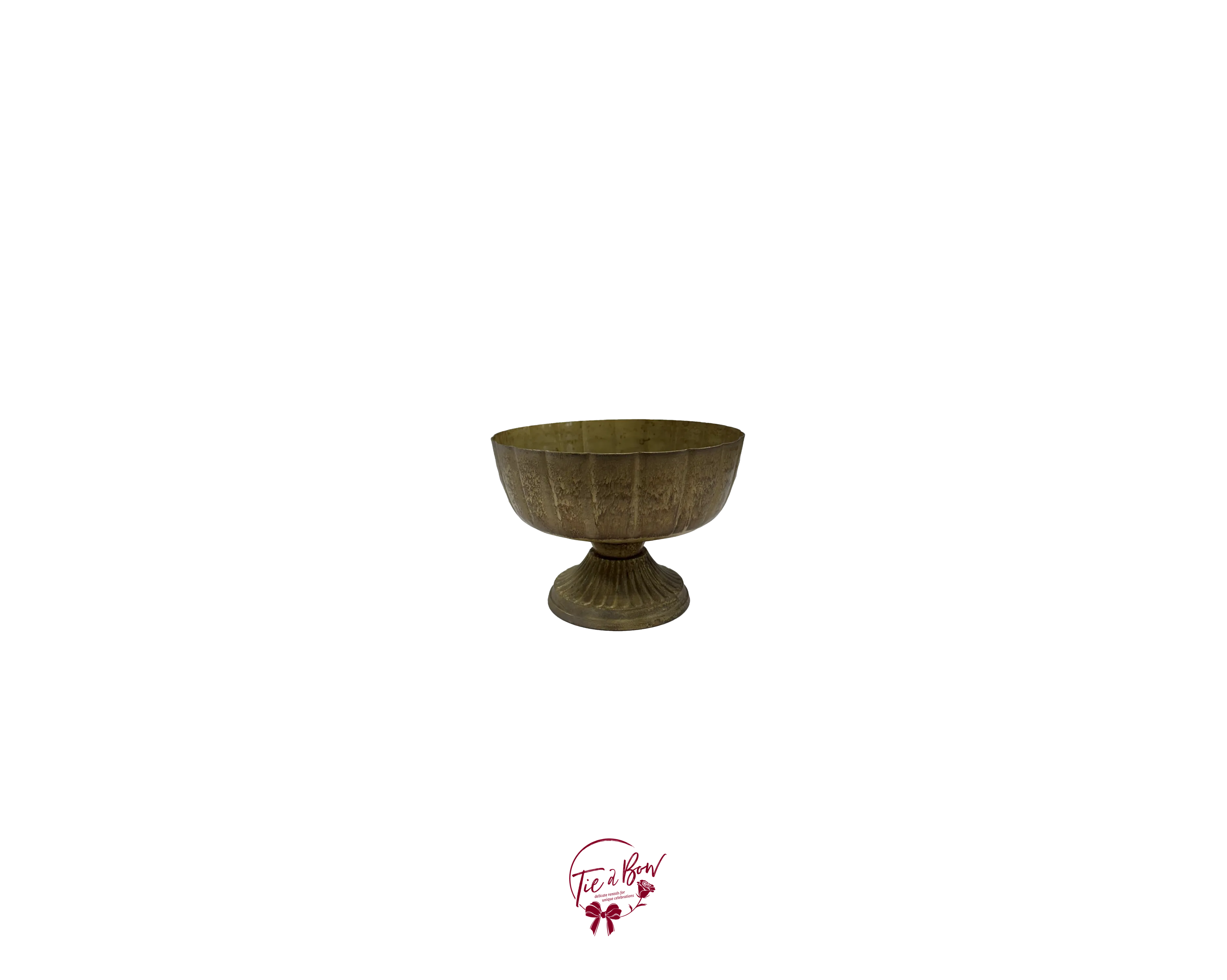 Vintage Look Gold Flower Vase