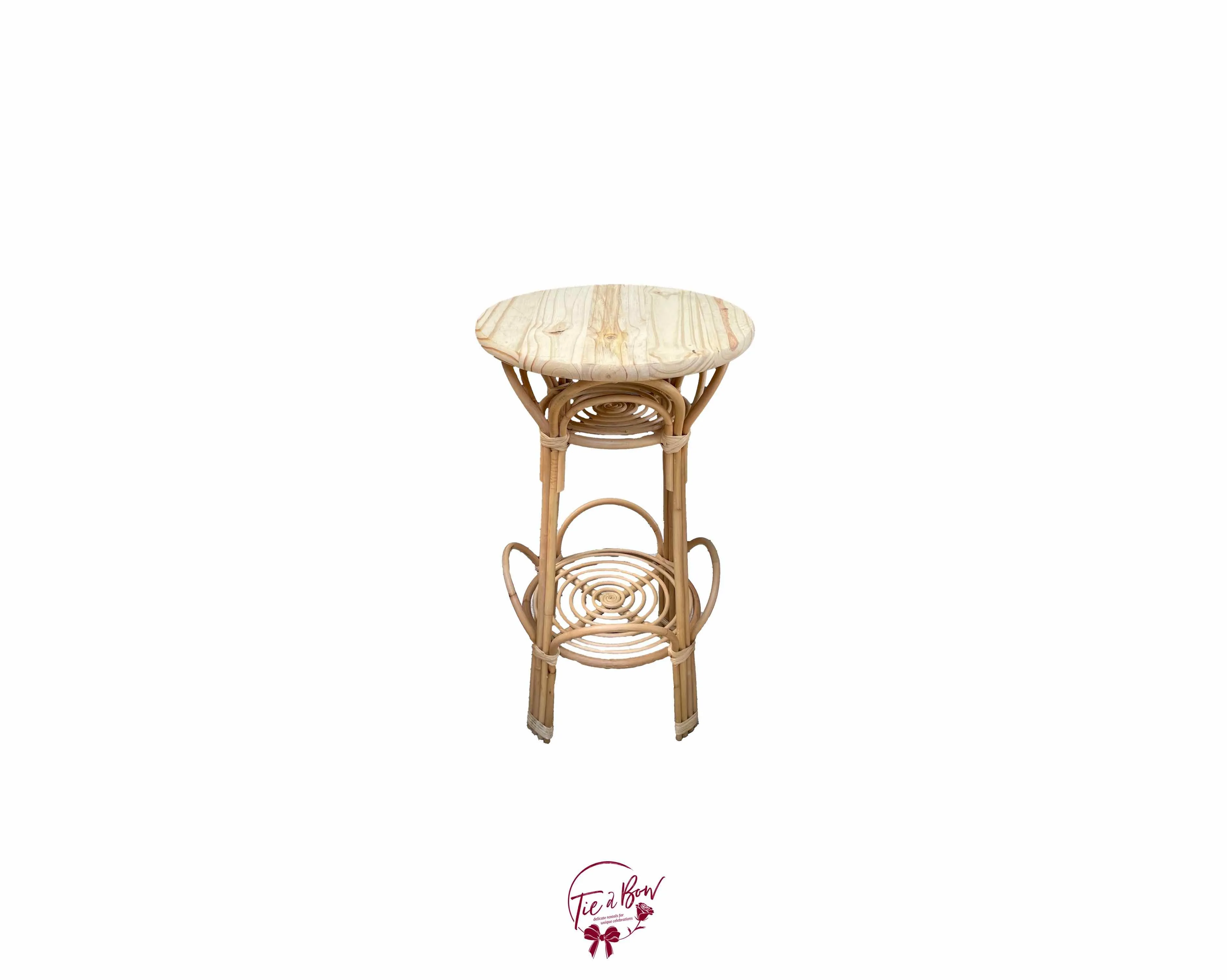 Round Rattan Pedestal (Tall) SALE PRICE $90