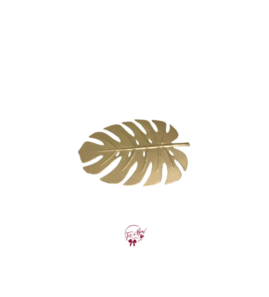Gold Monstera Leaf Tray