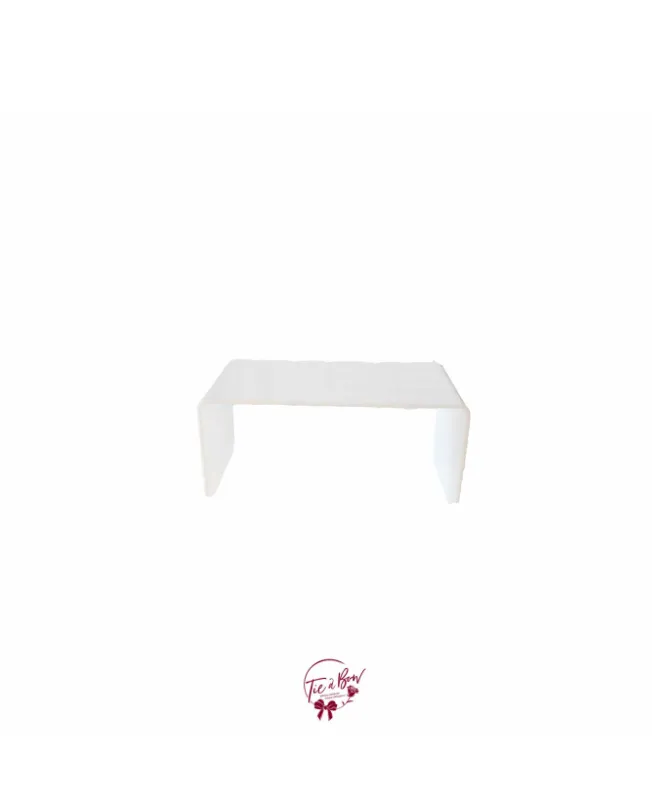 White Rectangular Acrylic Riser (Medium) - SOLD