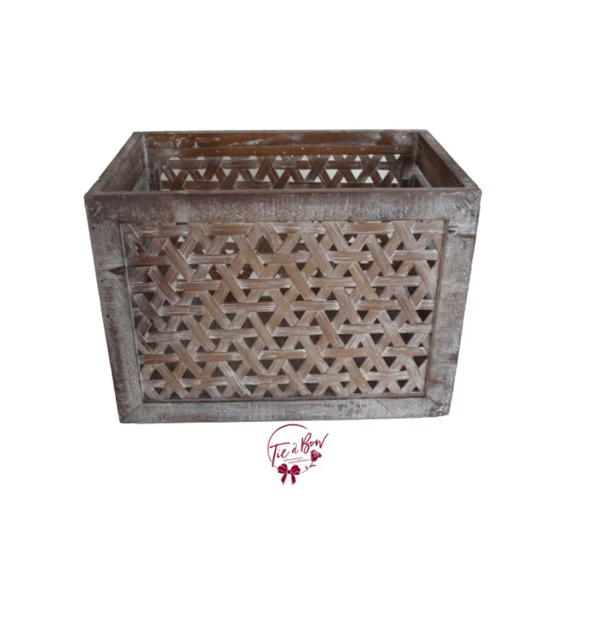 Rustic Caning Crate