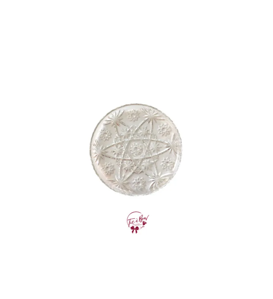 Crystal Starburst Round Plate