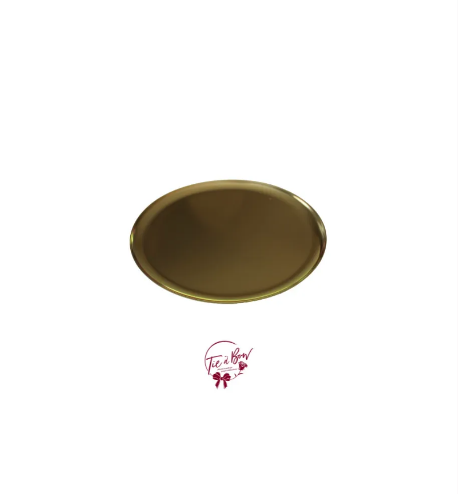 Gold Medium Round Plate
