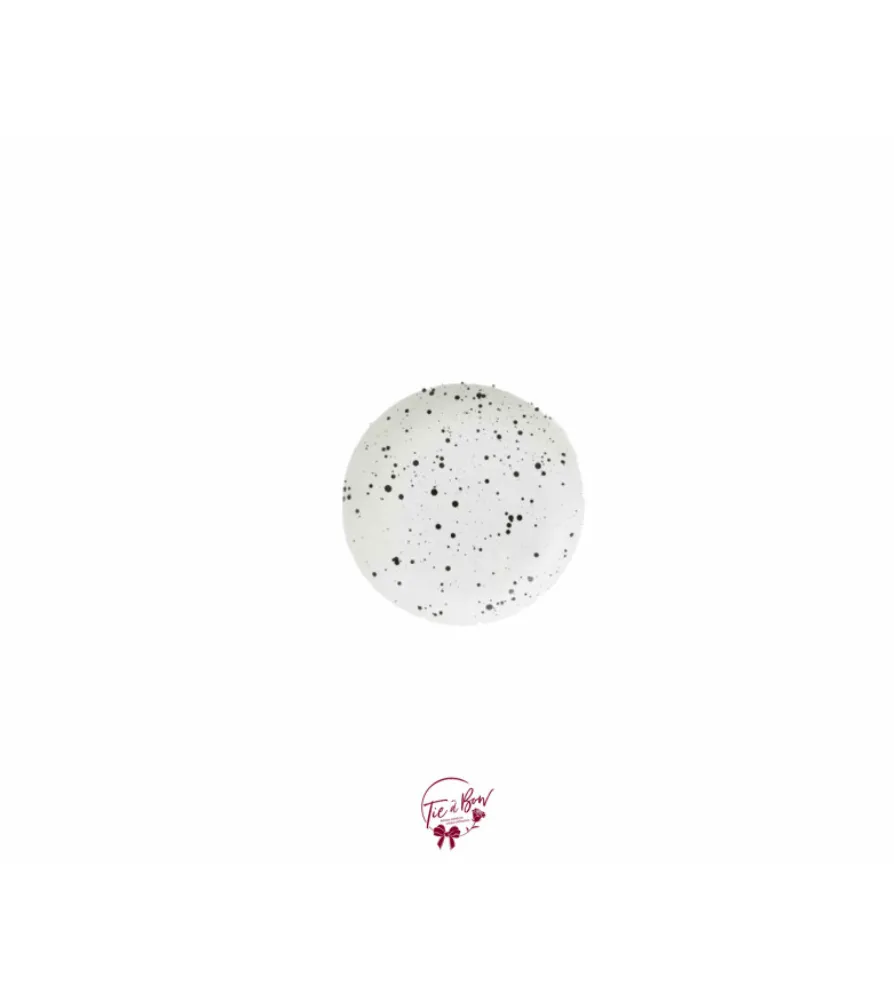 White with Black Dots Plate