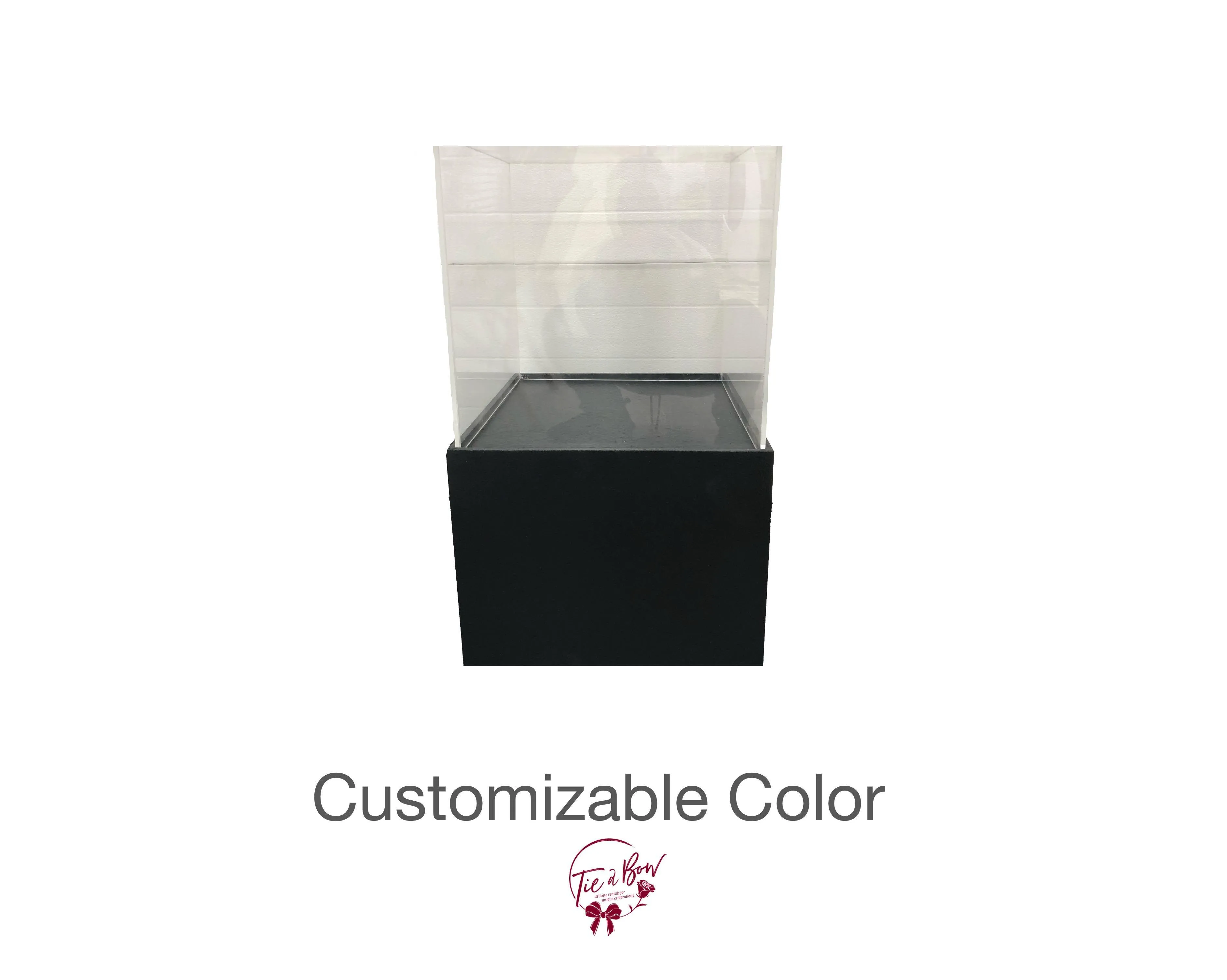Half Wood and Half Acrylic Pedestal (26 in Tall) - Customizable SALE PRICE $110