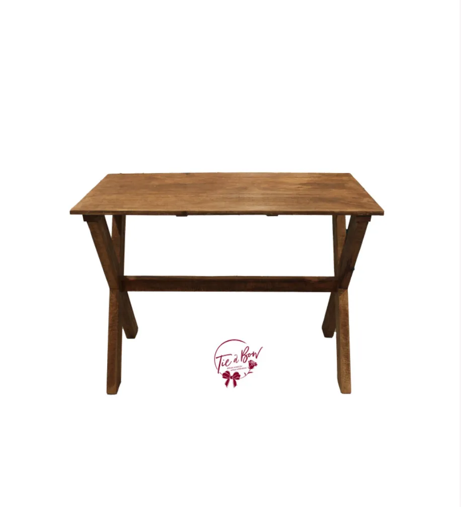 Wooden Trestle Table - Do NOT Fold SALE PRICE $100