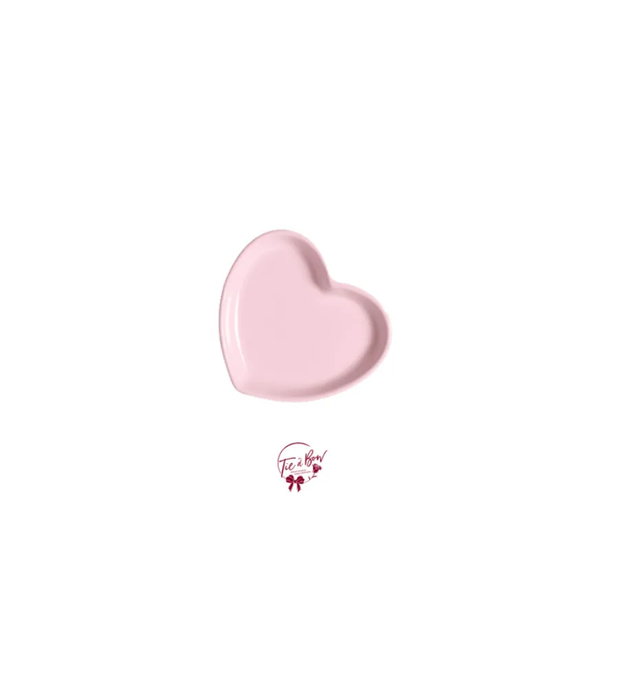 Baby Pink Heart Shaped Plate