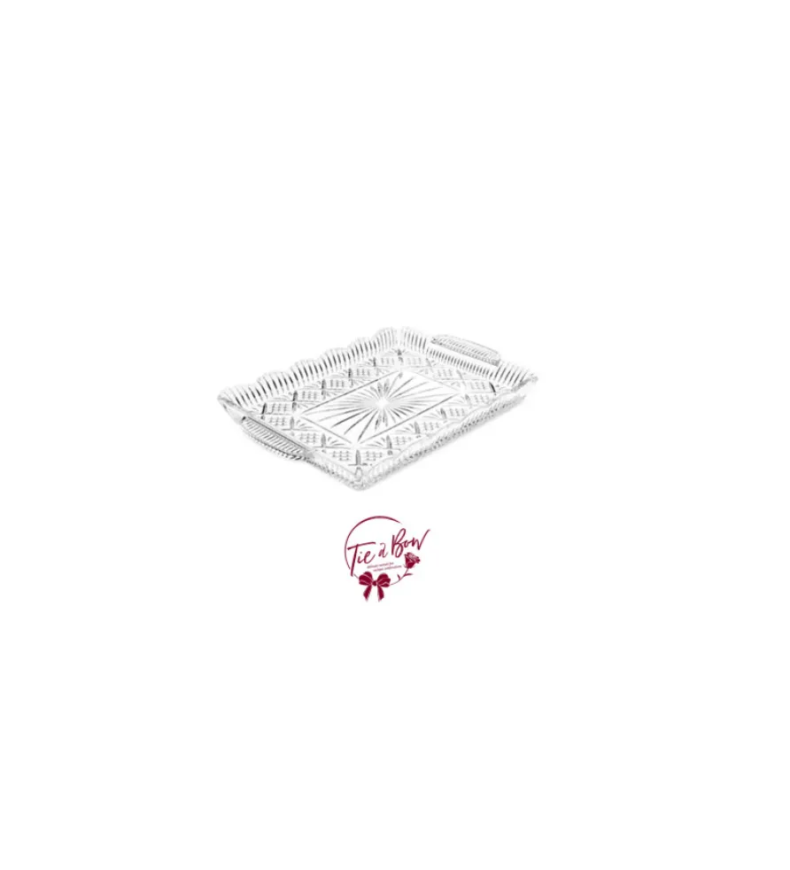 Crystal Rectangular Tray