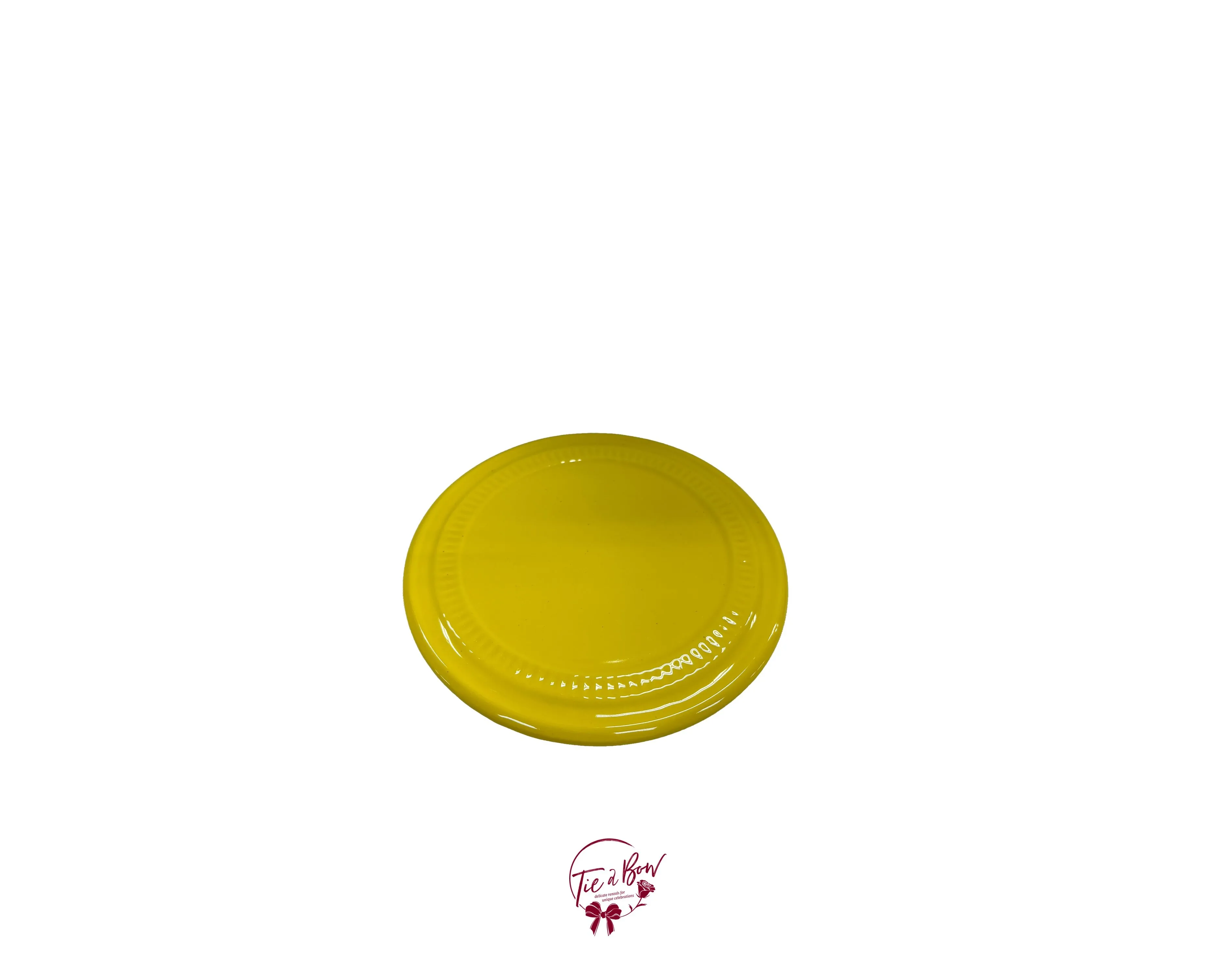 Yellow Silva Round Tray