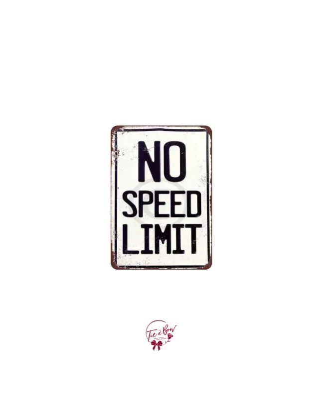 No Speed Limit Sign