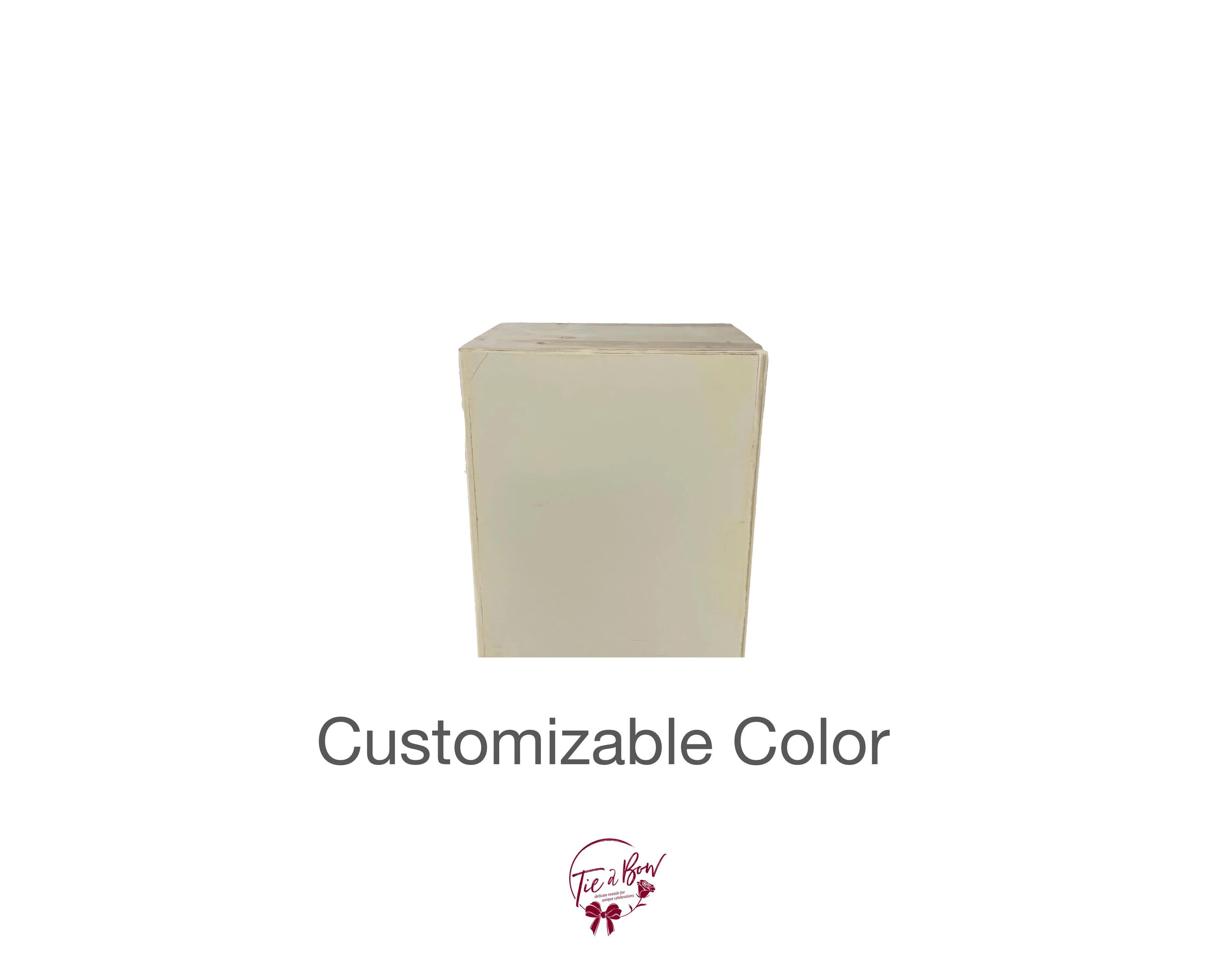 Rectangular Top Shaped Pedestal 21in Tall - Customizable SALE PRICE $80
