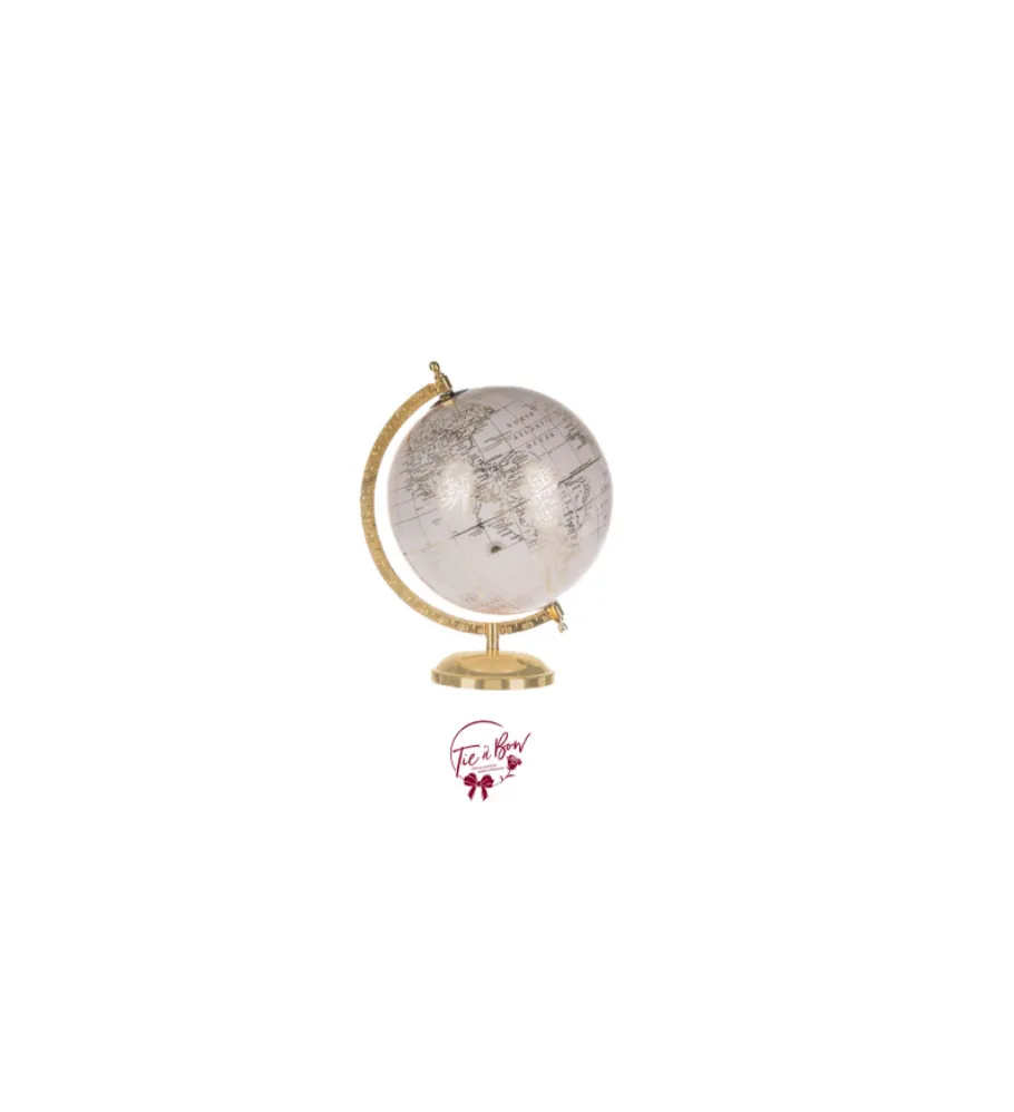 Pink and Gold World Globe