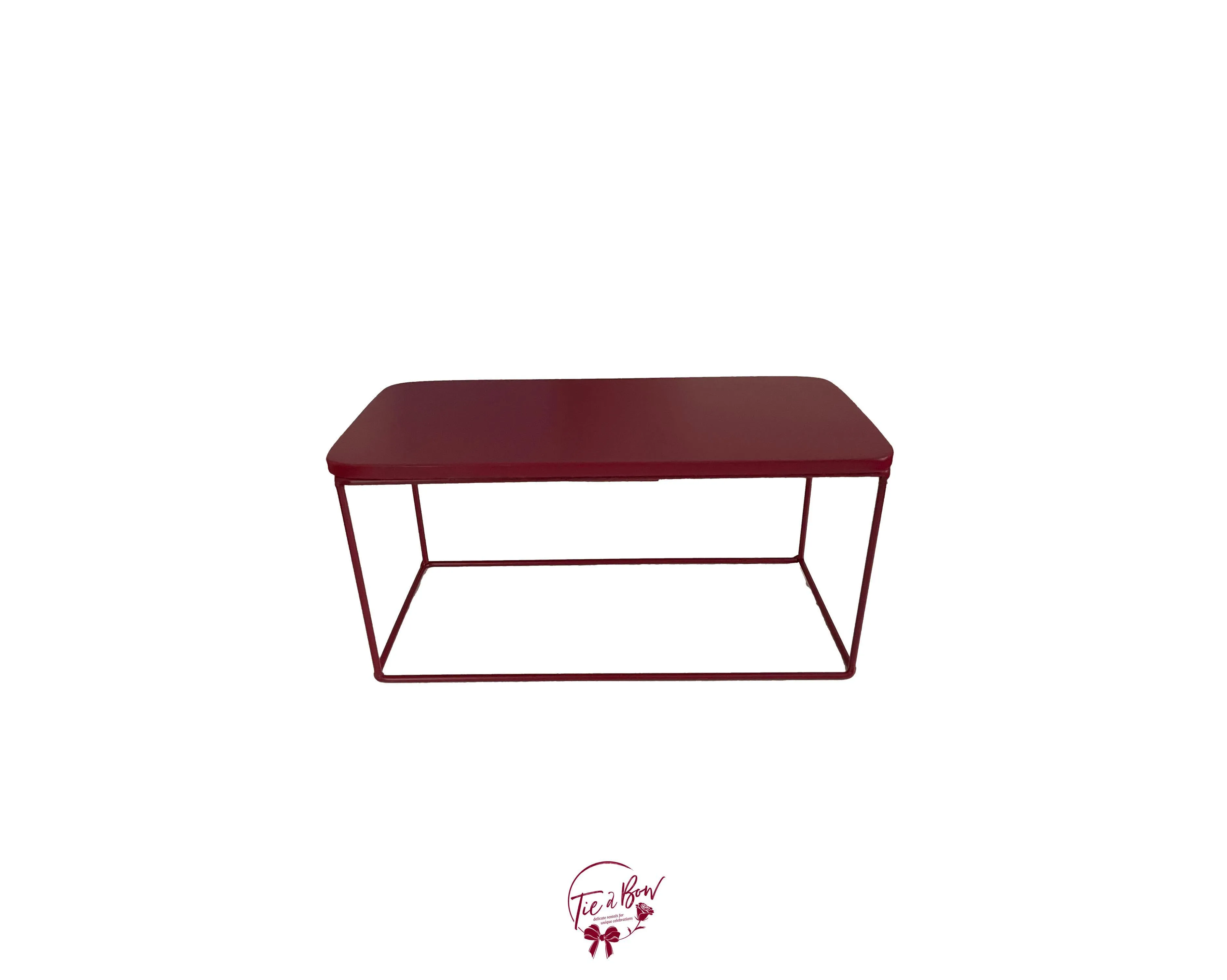 Maroon Metal Deco Riser