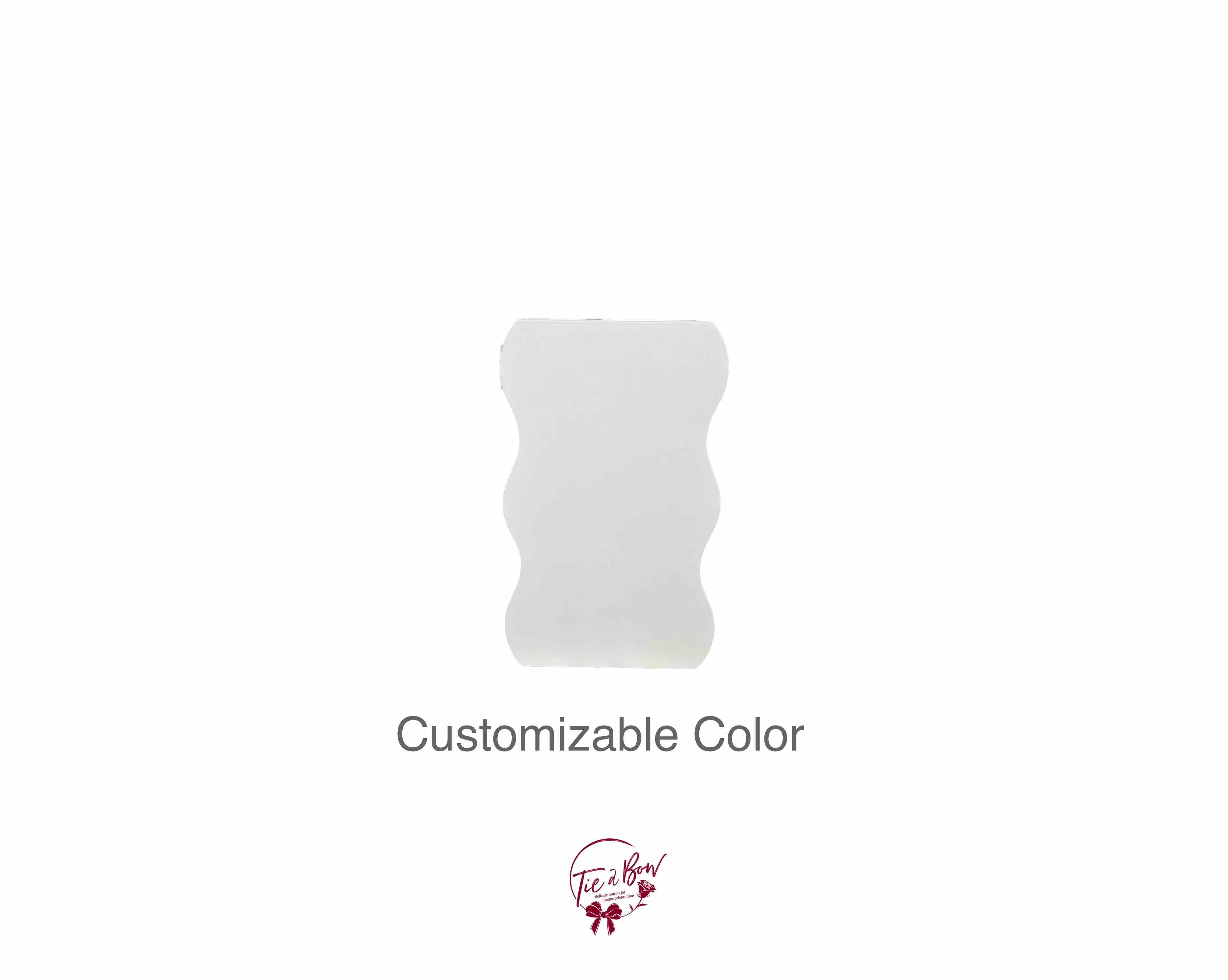 Solid Wavy Pedestal (30 in Tall) - Customizable SALE PRICE $160