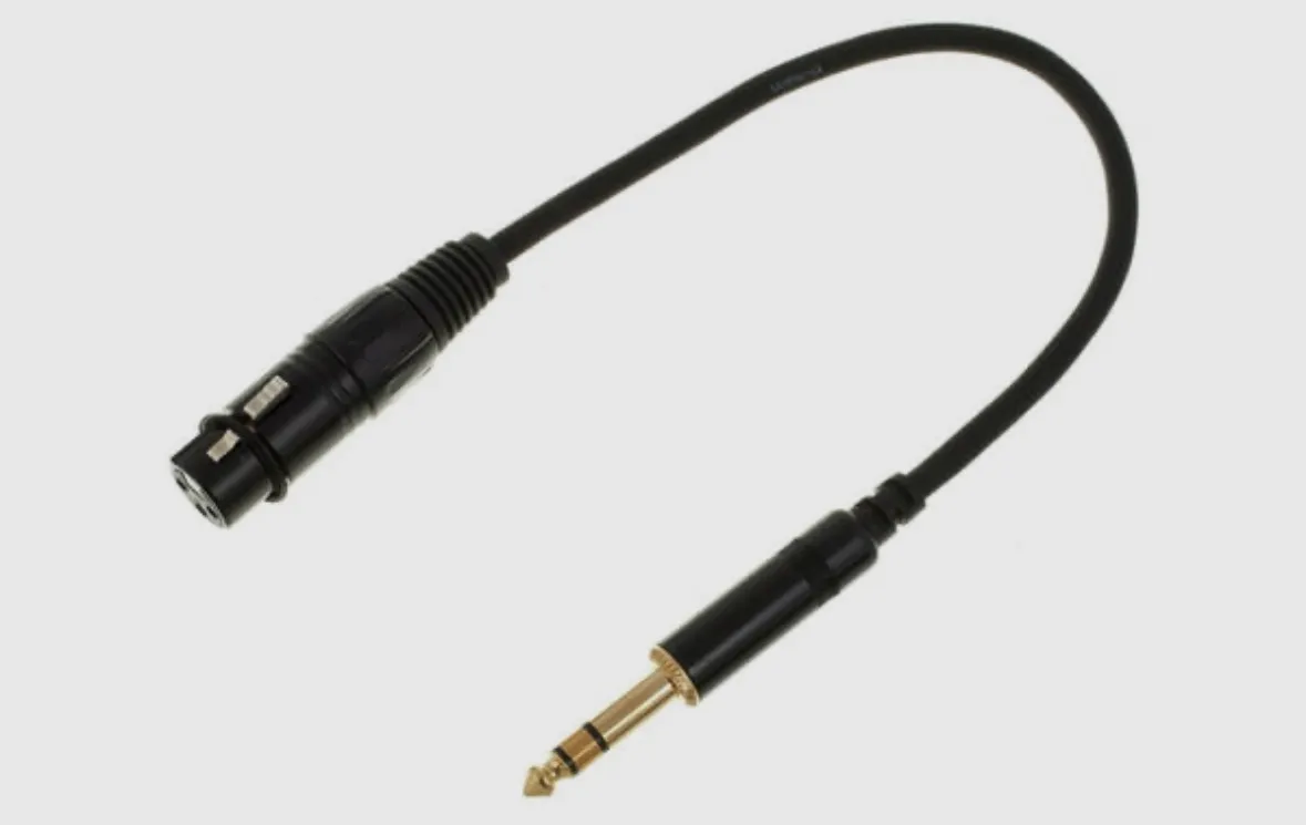 XLR auf Klinke 6,3mm 0,5 m Kabel 