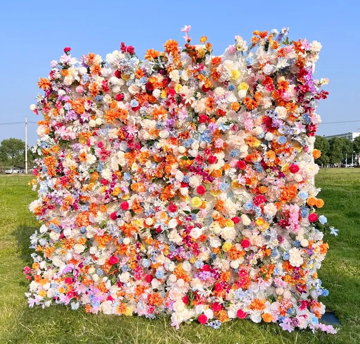 Bold Color Flower Wall