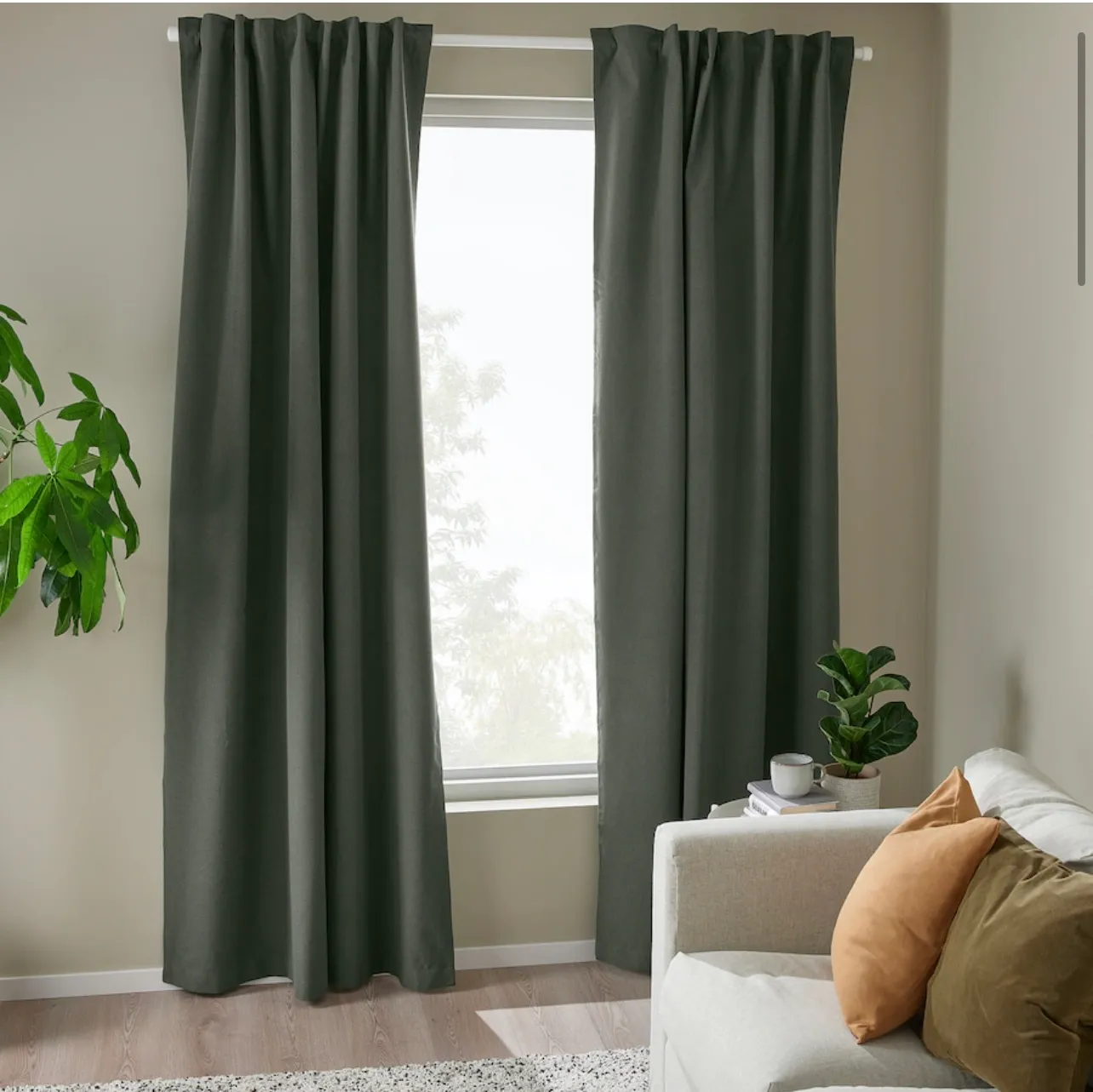Blackout Curtains - Green - 53x98"