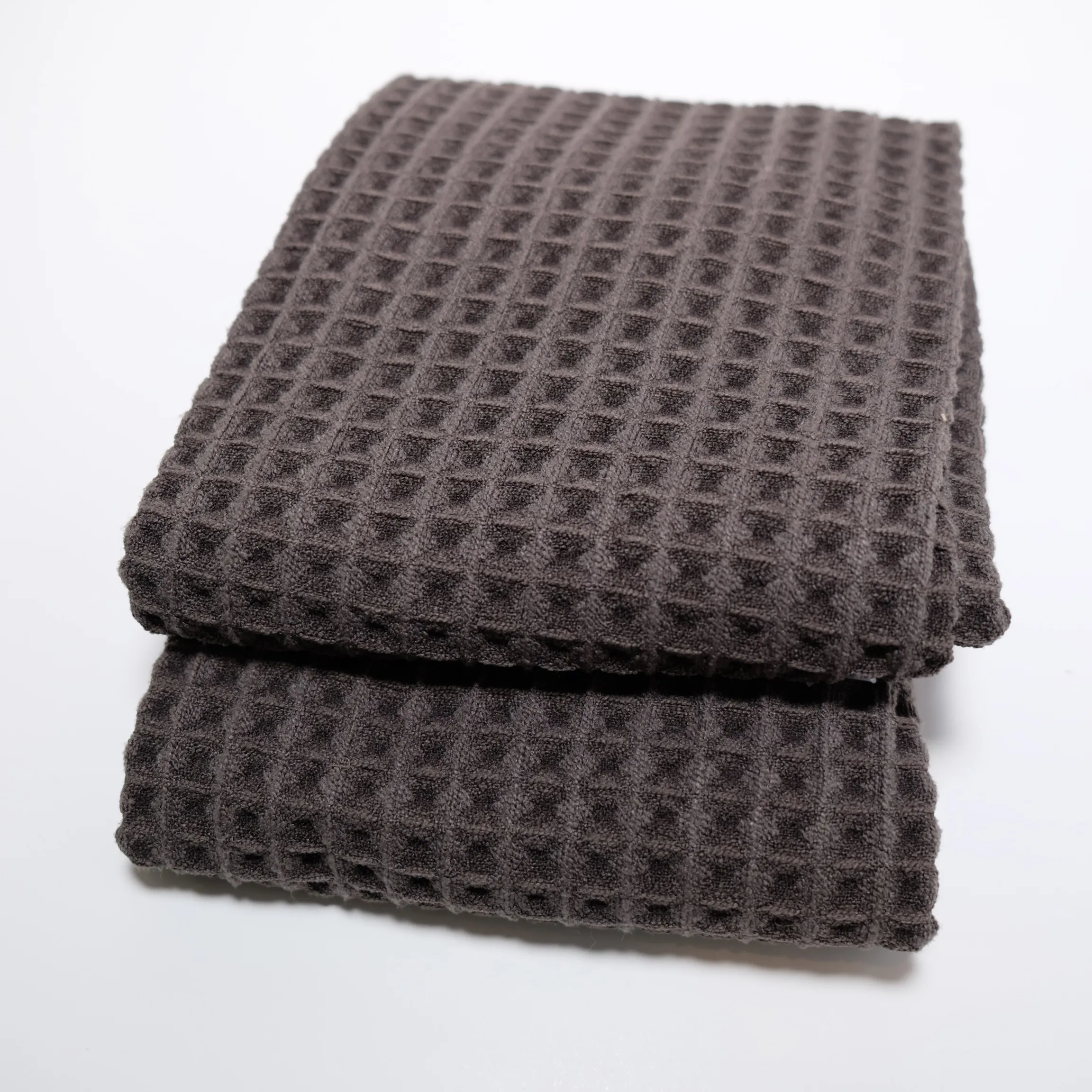 Hand Towel - Woven Waffle - Dark Grey - 2pc