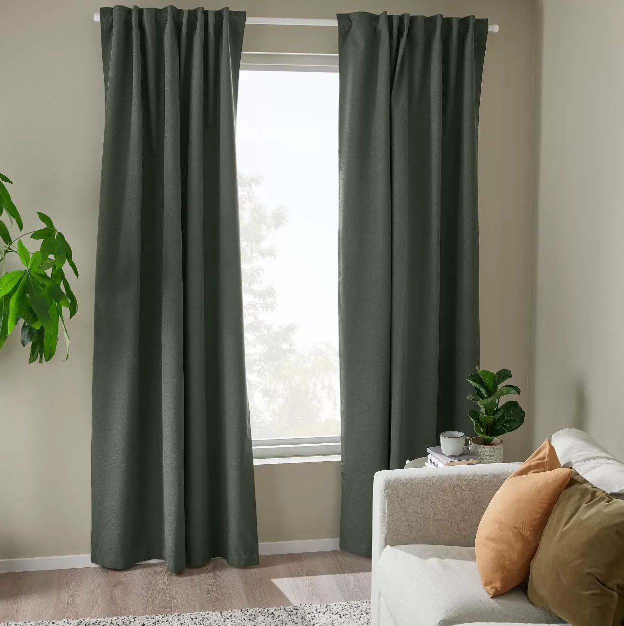 Block-out Curtains - Green - 53" x 98"