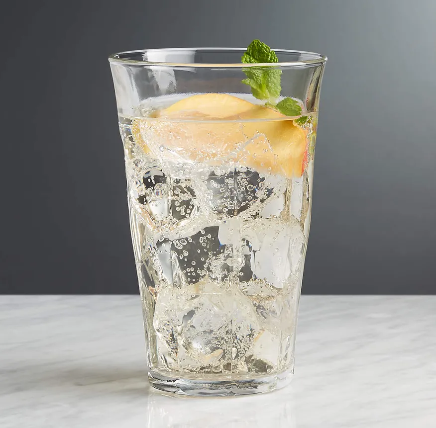 Duralex 17.5-Oz. Picardie Glass Crate&Barrel - Set of 6