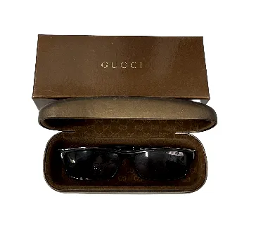 Gucci Sunglasses + Case + Box Brown