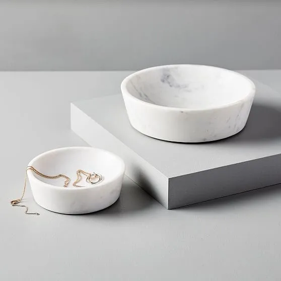 Catchall - Marble White - 2pc