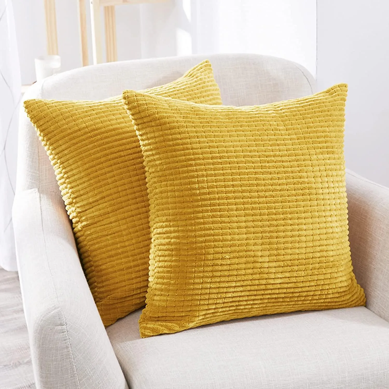 Boho Decorative Throw Pillow Yellow