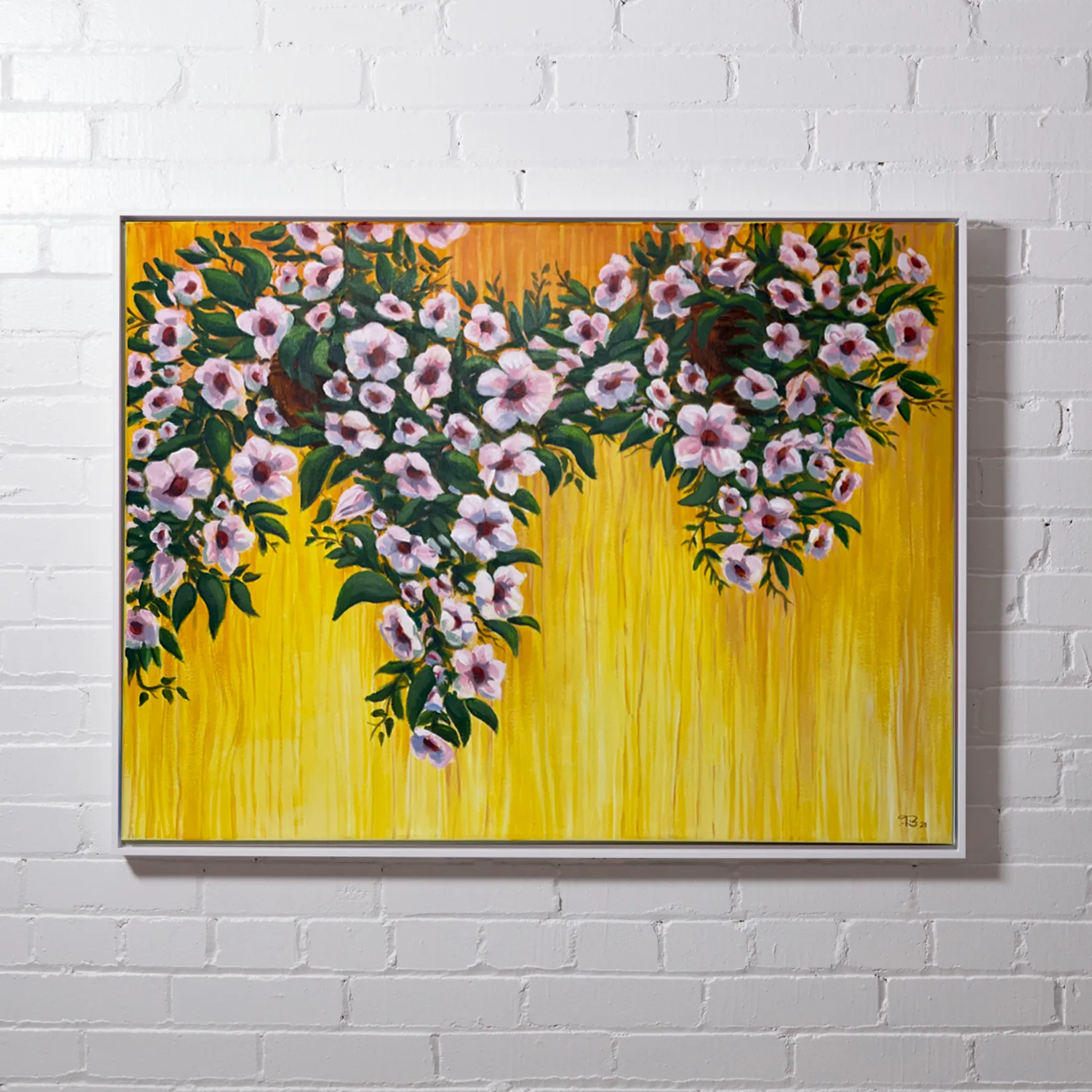 #C011 Art Canvas 30x40 - Flower Drip 