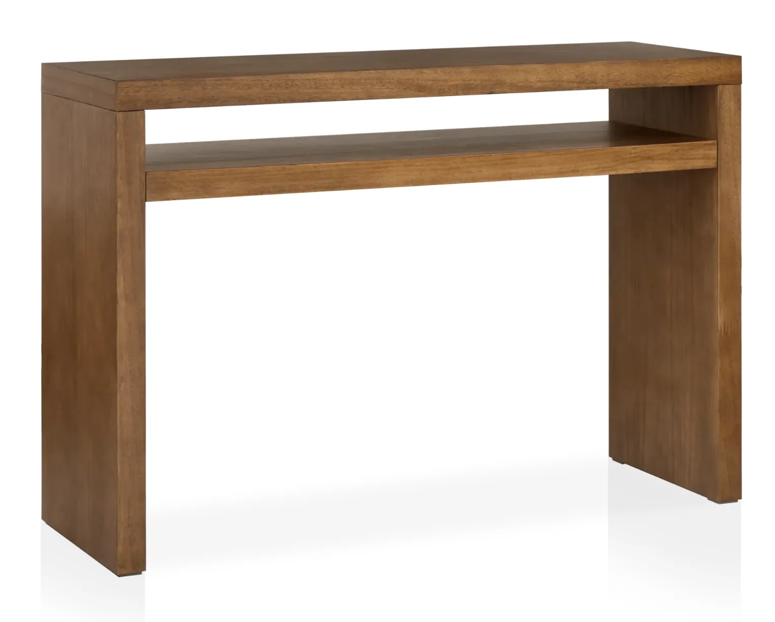 Mango Wood Veneer Console Table 