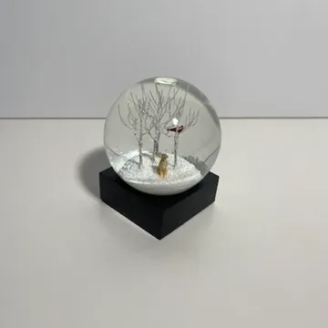 Glass Snow Globe - Dog