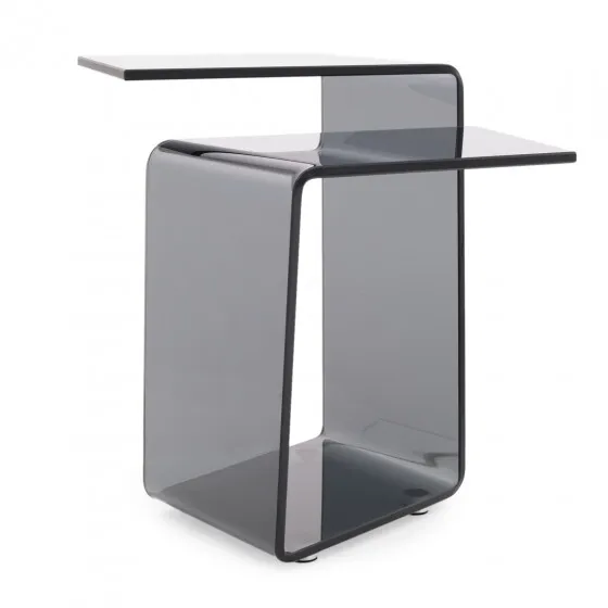 Smokey Glass End Table