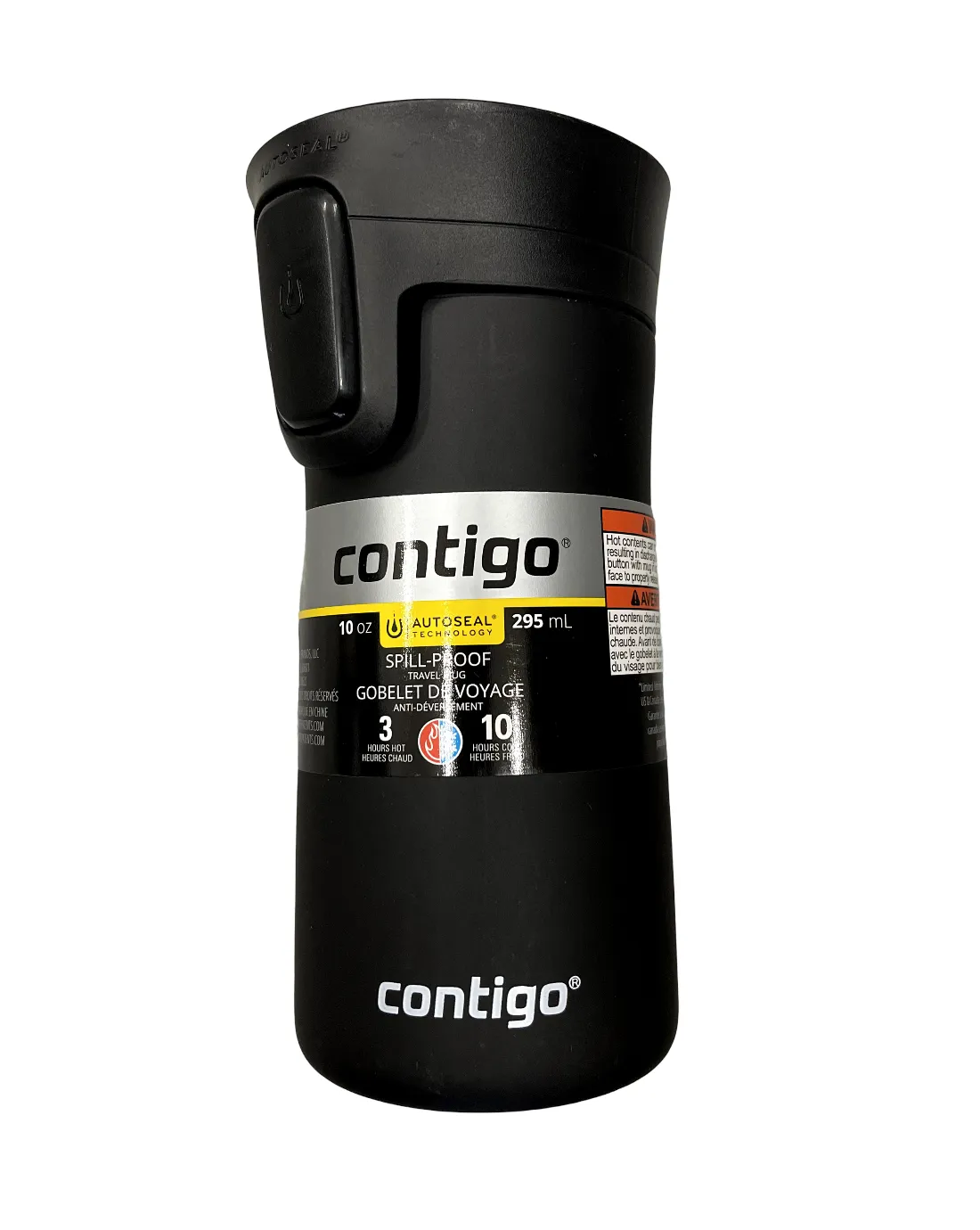 Metal Water Bottle Thermo Black 10oz