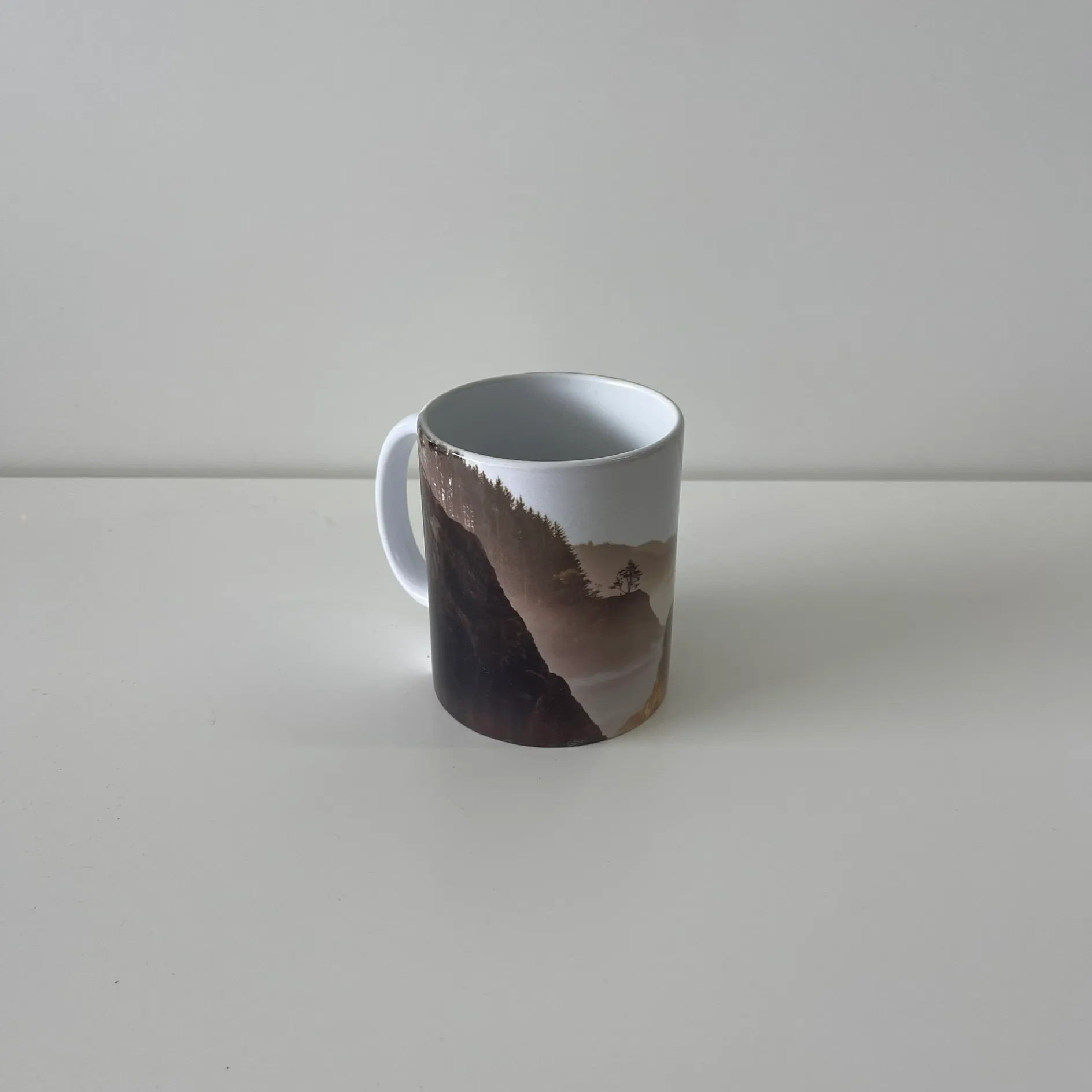Mug Printed Nature Woods Brown