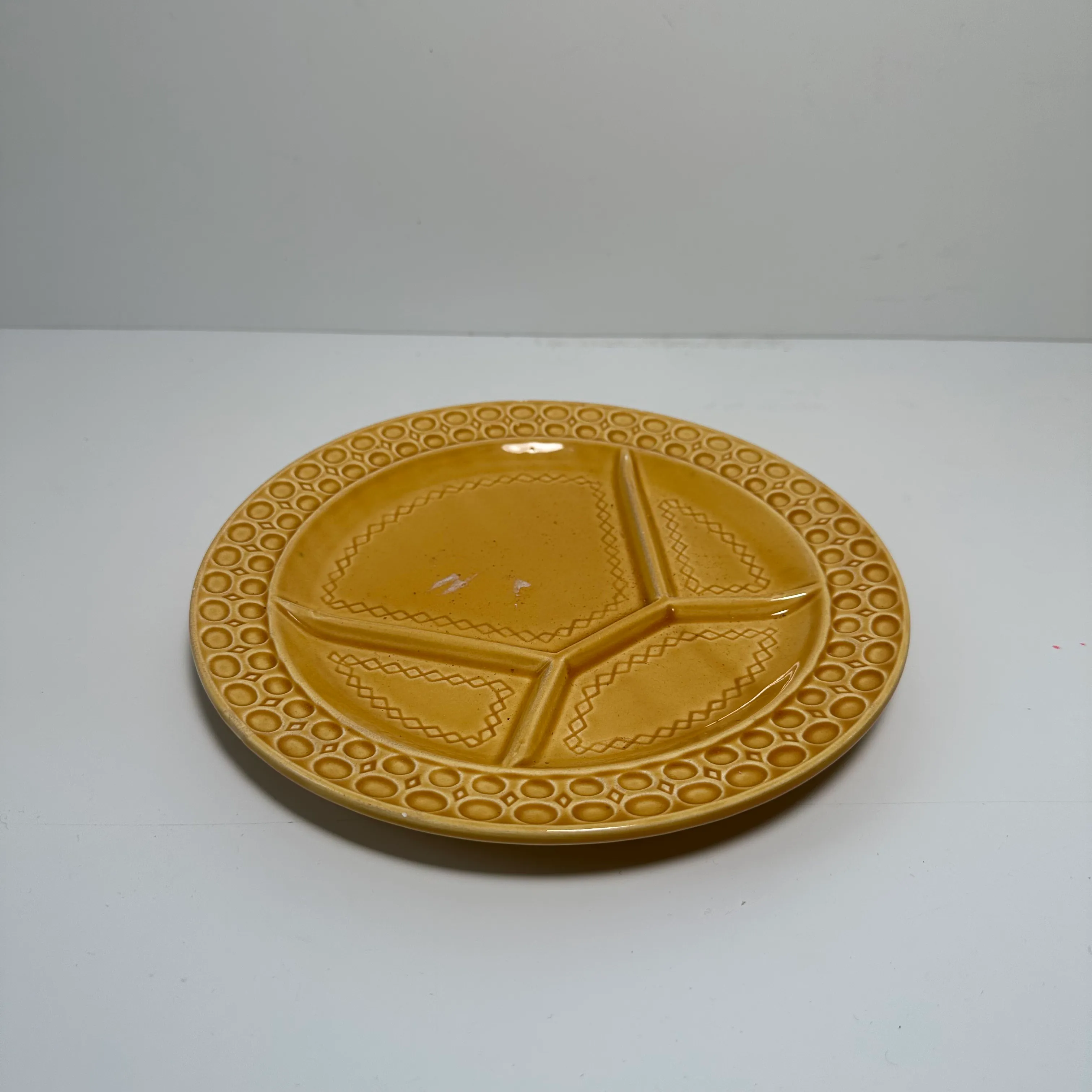 Plate - Vintage - Mustard