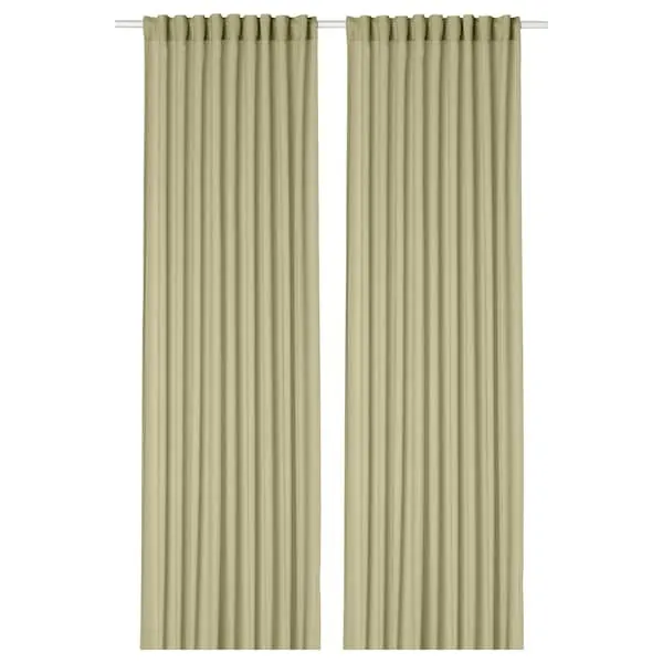 Sheers Curtains Green 57"x98"