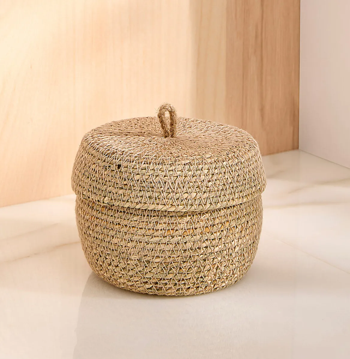 Seagrass Decorative Jar