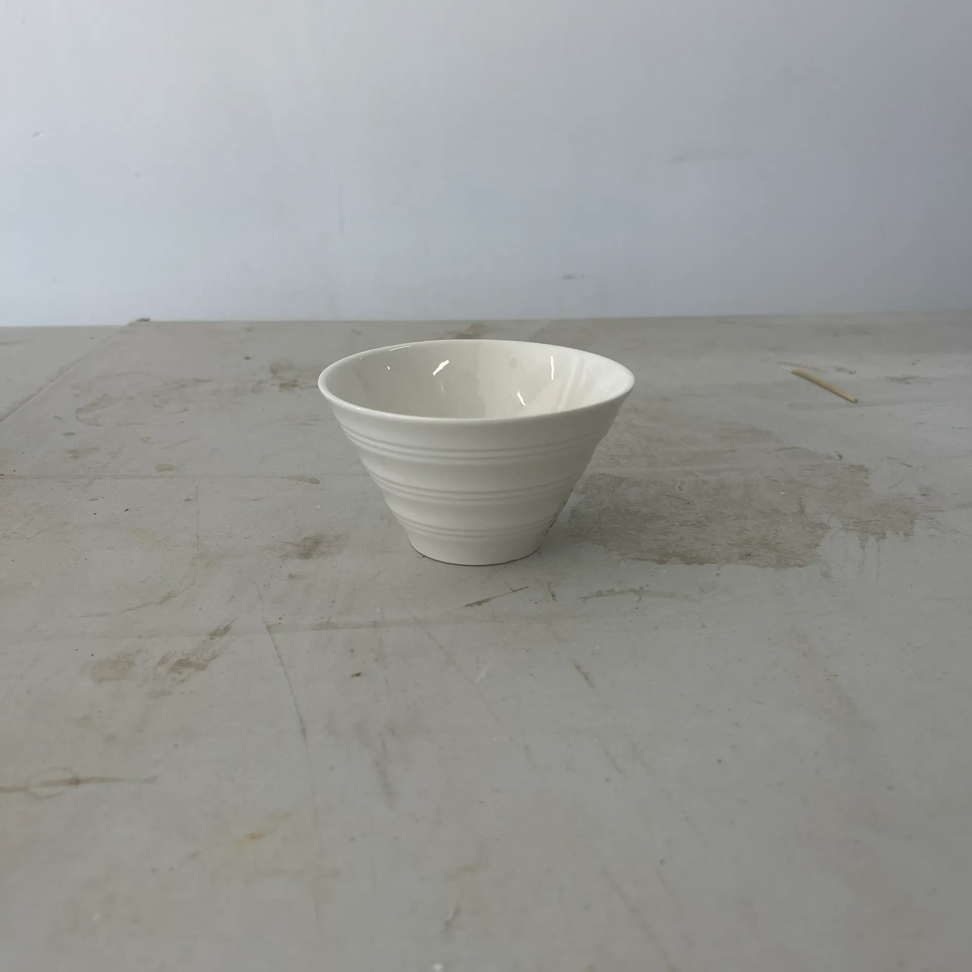 Porcelain Snack Bowl White 
