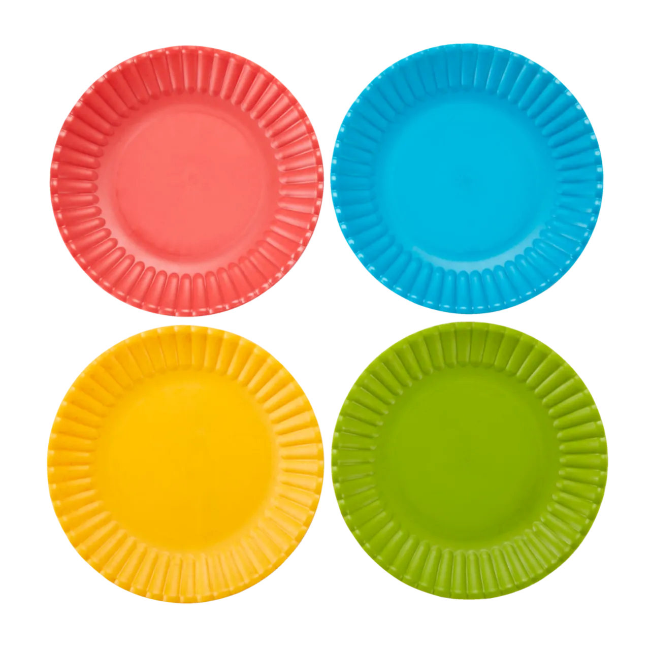 Outdoor Sustainable Dinner Plates - Colorful - Set of 4