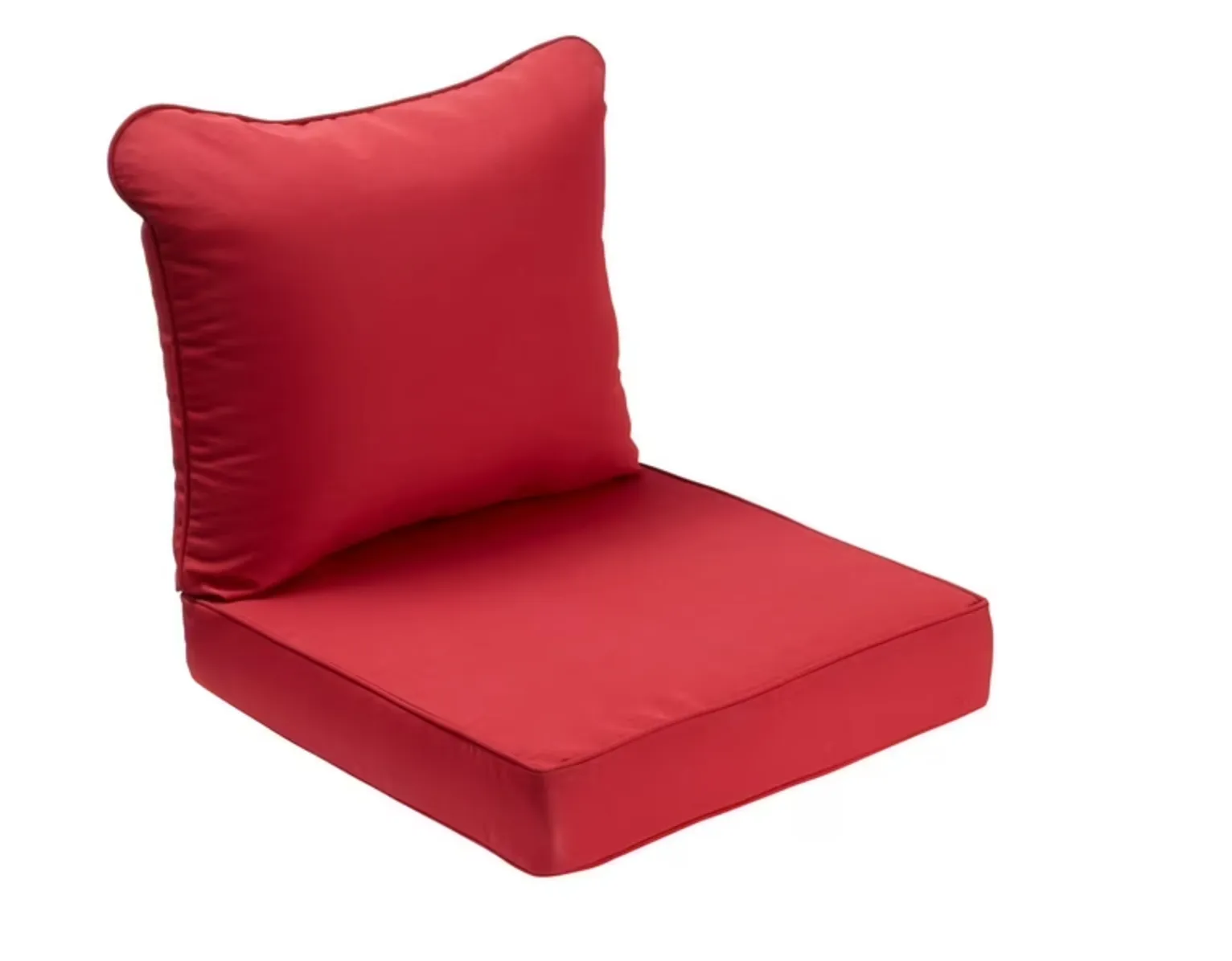 High Pillow Back Cushion Red 24x44x4.5