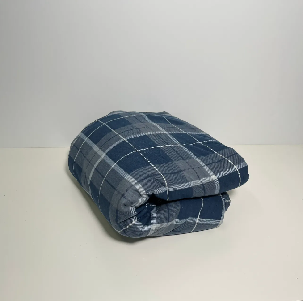 Bedding - Duvet + 2 Pillow Case - Flanel Blue