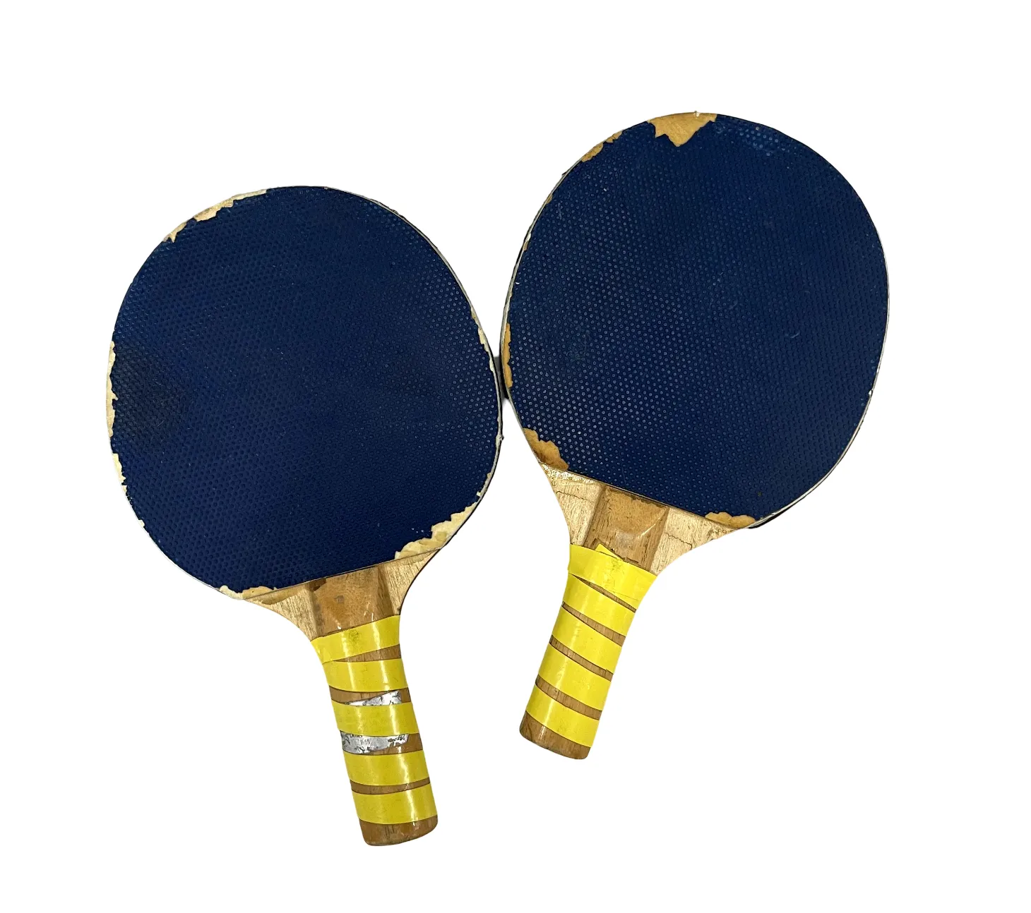 Table Tennis Rackets Disrupted Blue w/ Balls - Set of 2