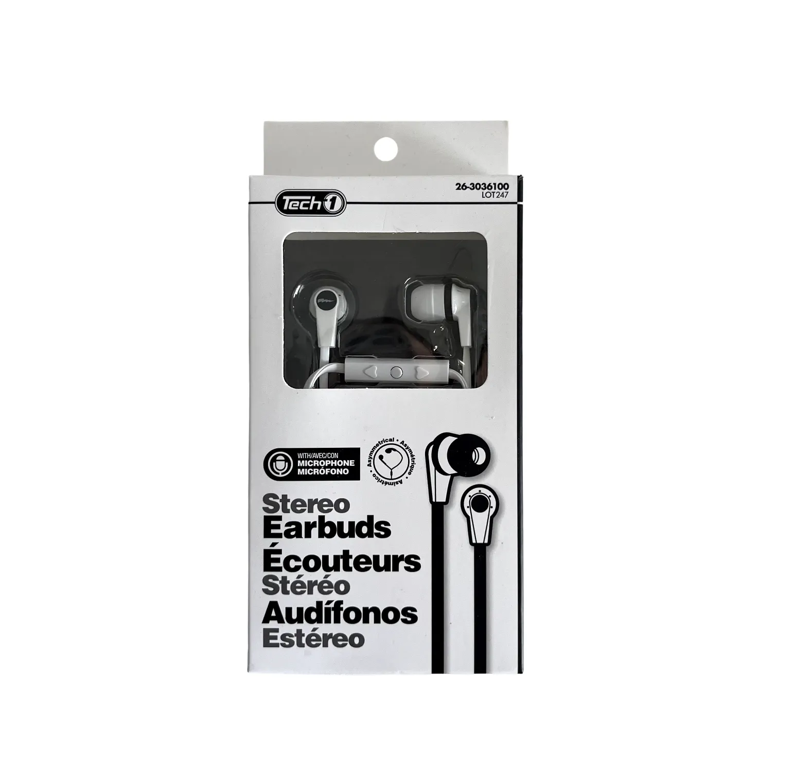 Earphones - White w/ Black Elements