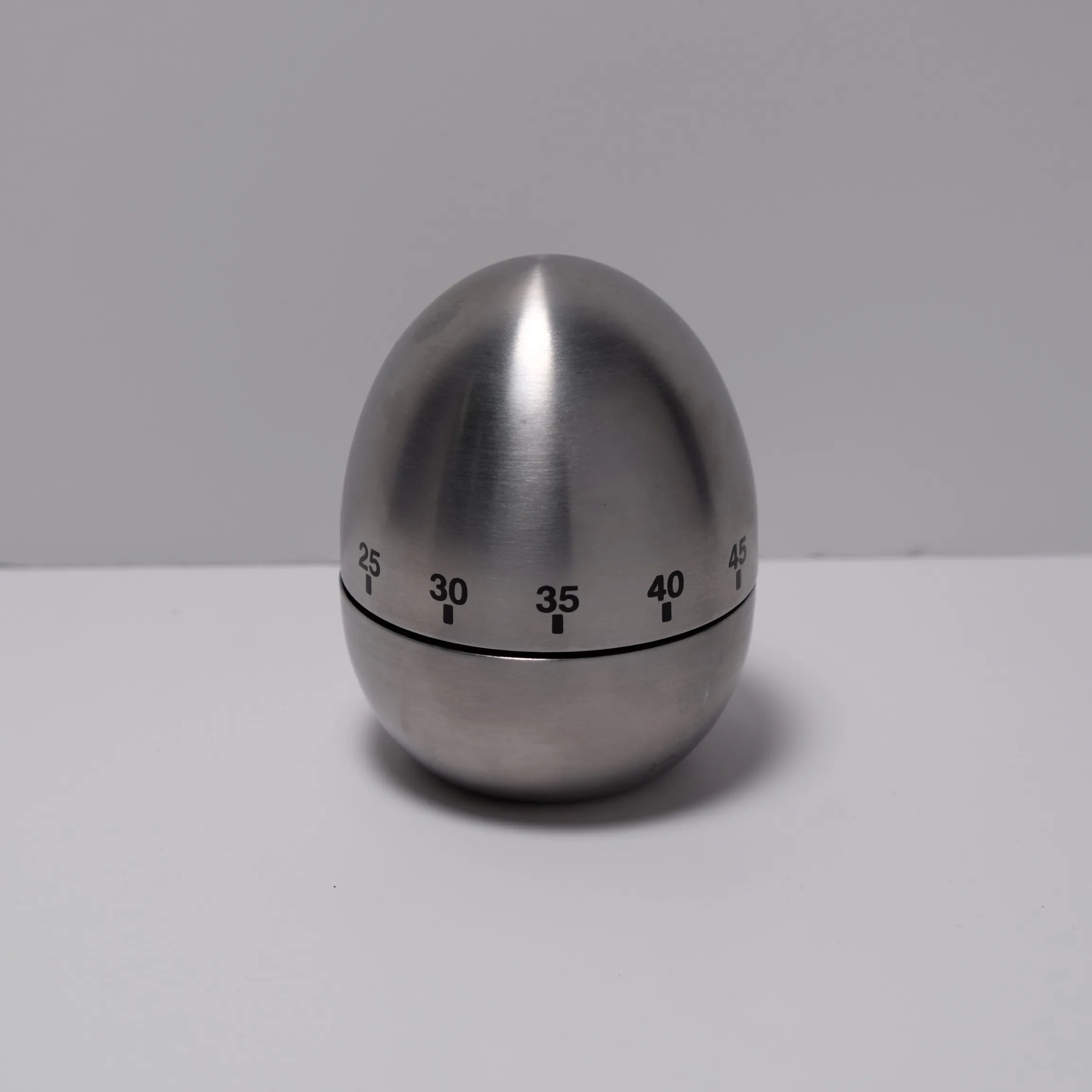 Timer - Egg Shape - Stainless Steel