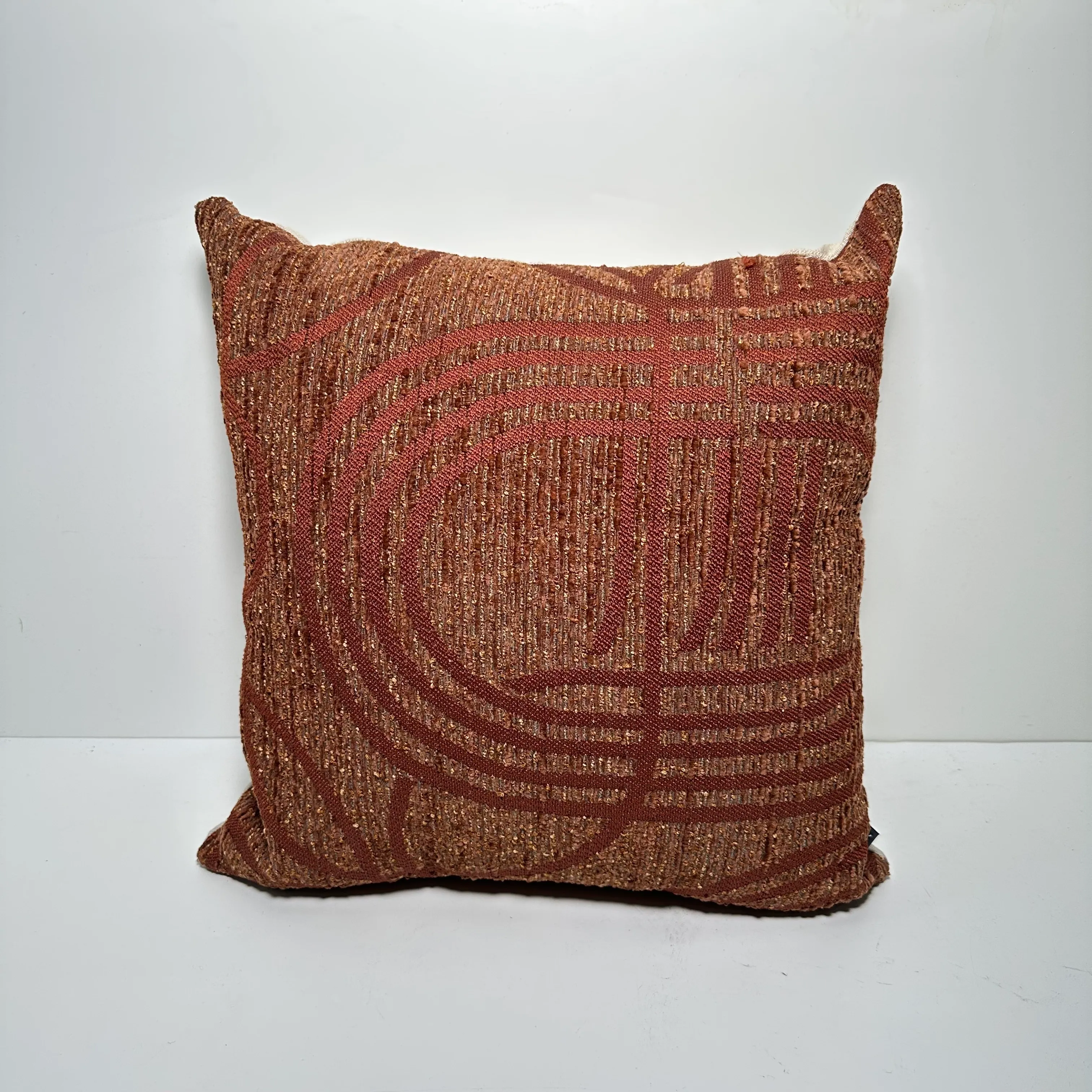Throw Pillow - Pattern - Burnt Orange
