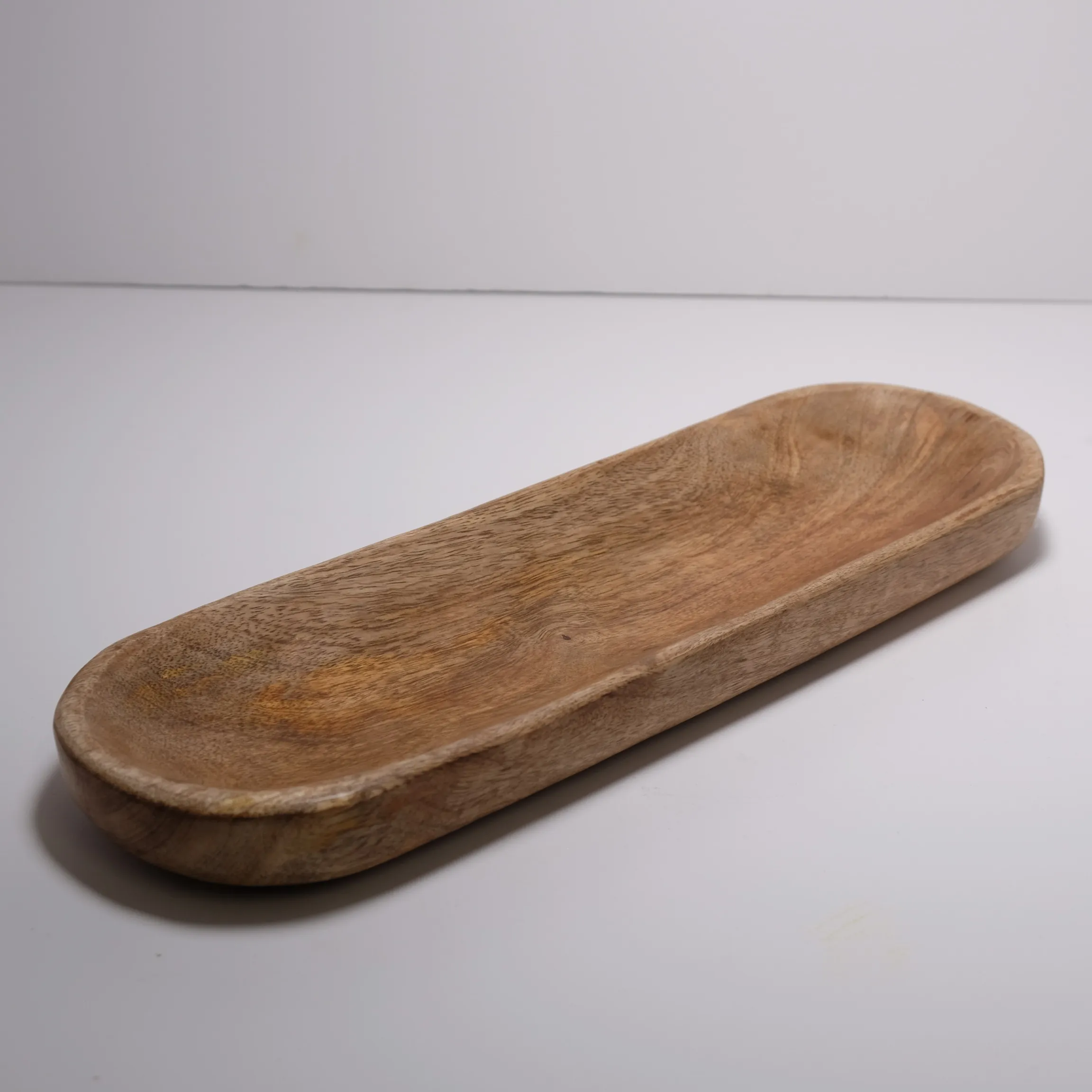 Decorative Tray - Oval Mango Wood