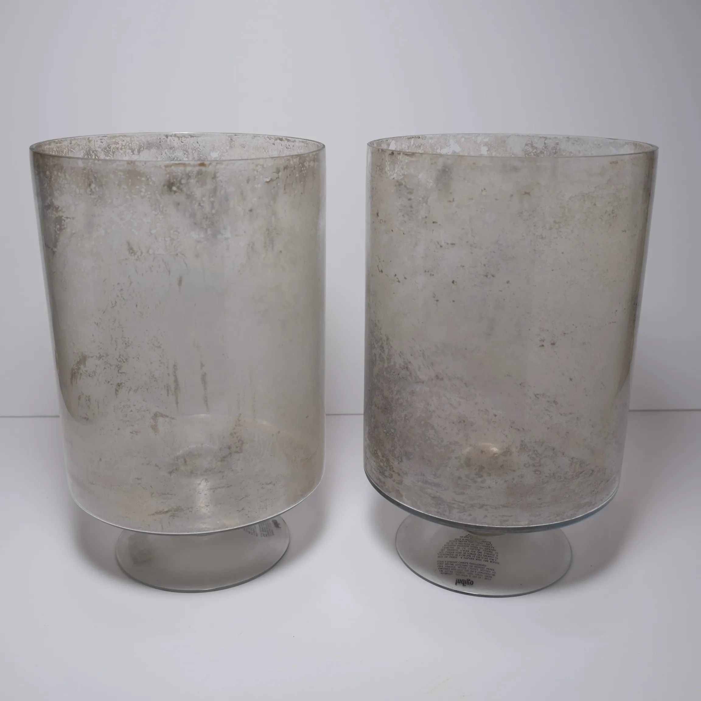 Vase - Frosted Glass - 2pc